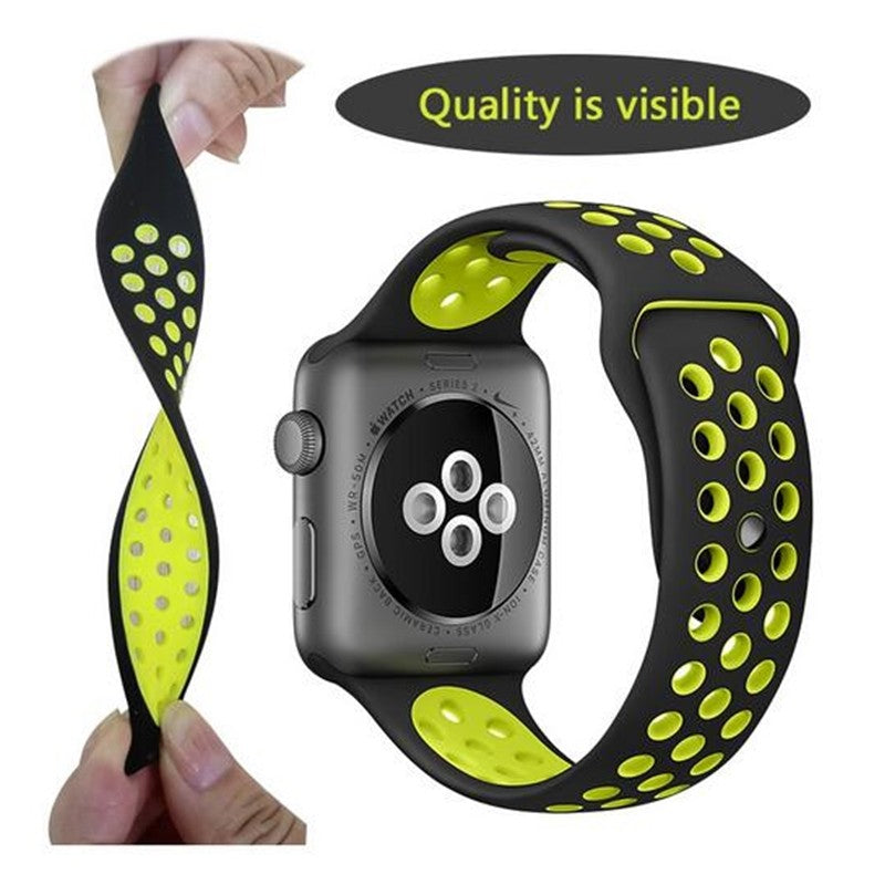 Silicone Two-Tone Band for Apple Watch