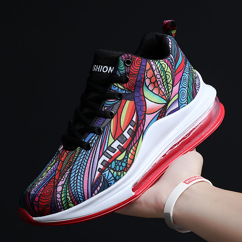 Colorful Low-Top Basketball Sneakers with Air Cushion
