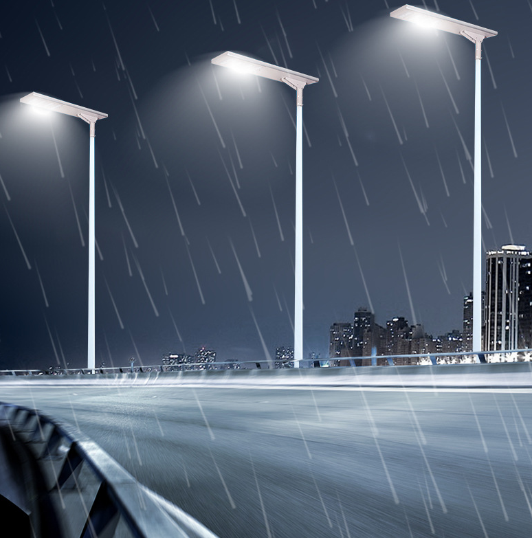 Integrated Solar Street Light with Motion Sensor