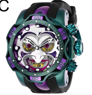 INVICTA Colorful Clown Men's Quartz Watch with Steel Band