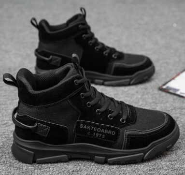 Men's High-Top Athletic Sneakers - Stylish Winter Shoes