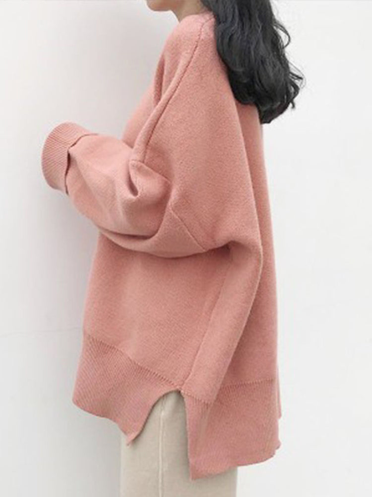 Korean Style Loose Sweater and Wide Leg Pants Set
