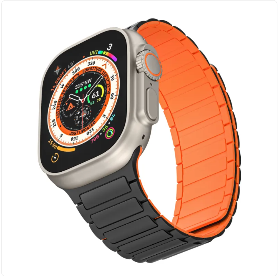 Magnetic Silicone Two-Tone Overall Strap