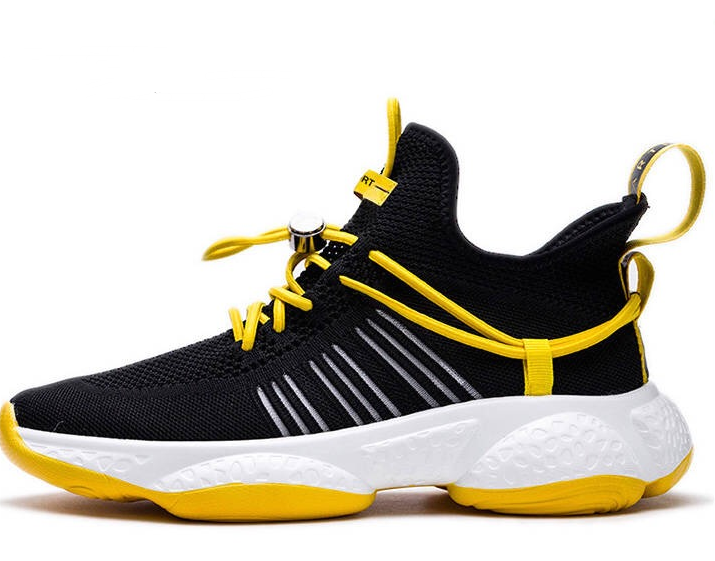 Soft Sole Men's Casual Sneakers, Versatile Knit Shoes