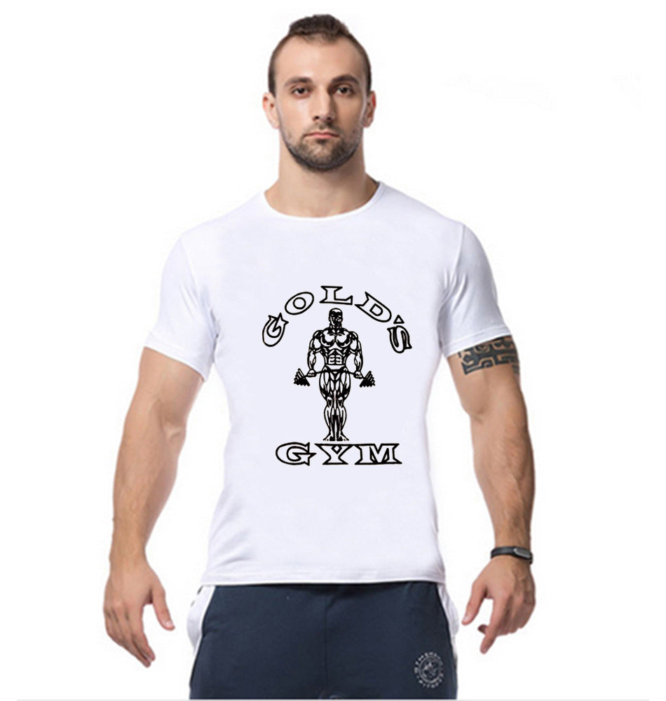 Men's Cotton Muscle Short Sleeve Gym Workout T-Shirt