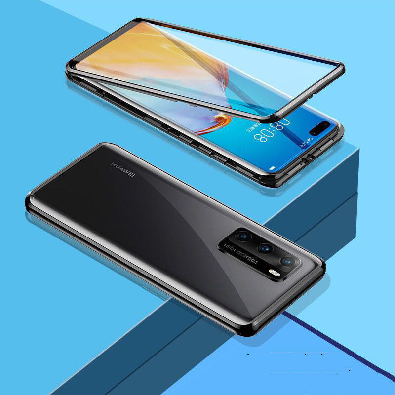 Huawei P40 Magnetic Case with Full Protection and Metal Frame