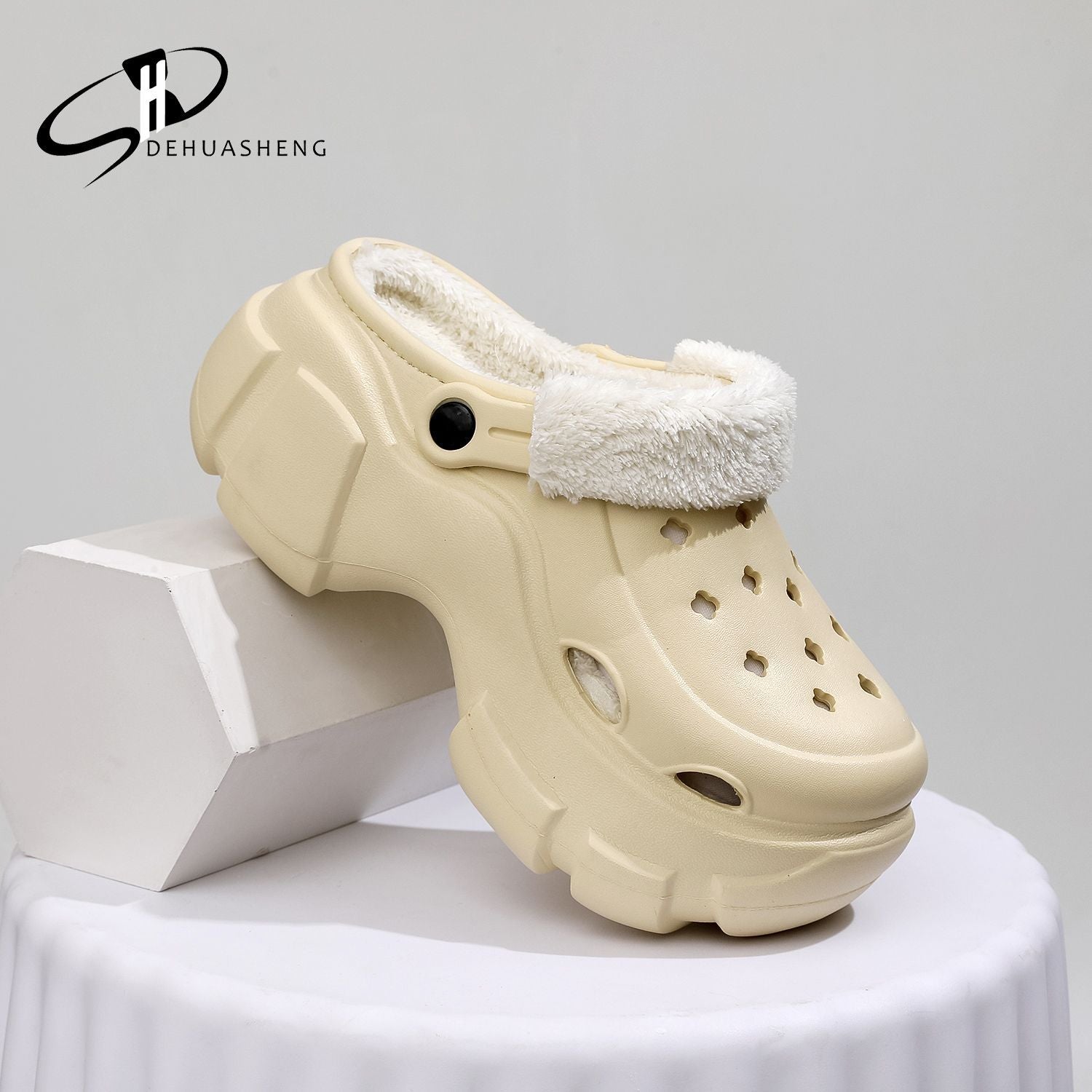Warm Women's Cotton Shoes with Thick Sole and Versatile Design