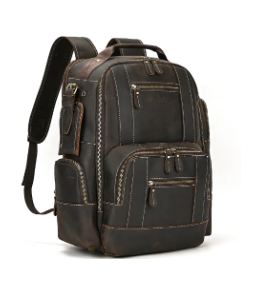 Luxury Genuine Leather Backpack for Men (15.6 Inch)