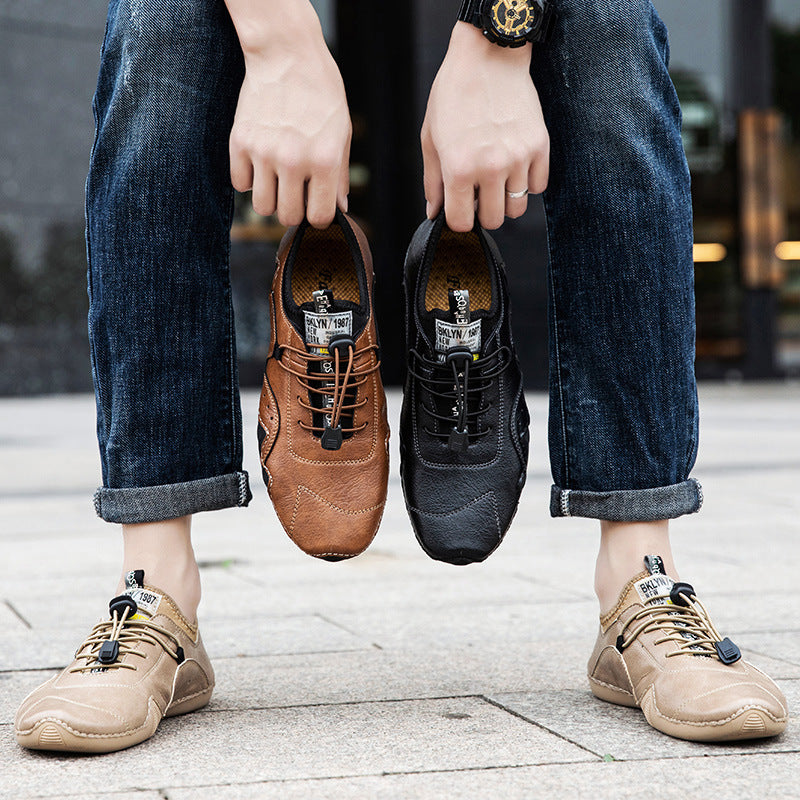Breathable Versatile Men's Casual Leather Shoes