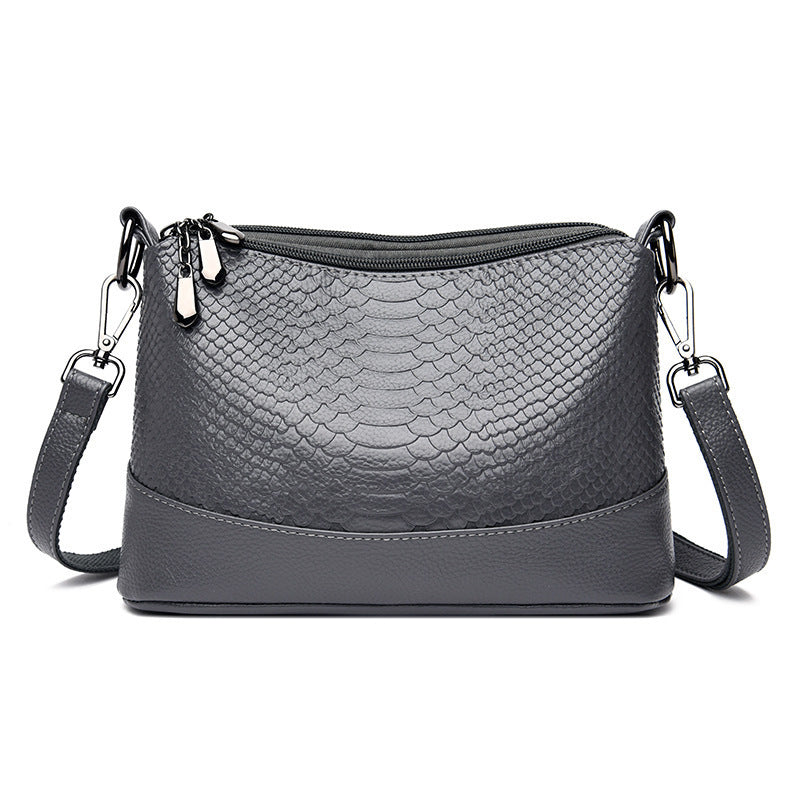 Women's Retro Crocodile Pattern Shoulder Crossbody Bag