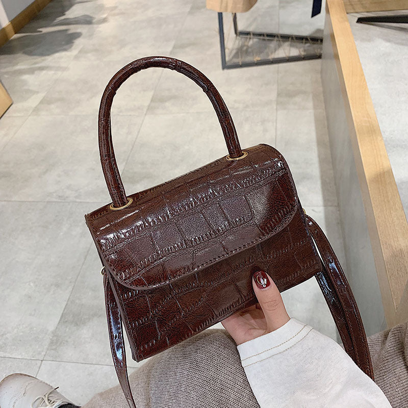Fashionable Crocodile Pattern Mini Shoulder Bag