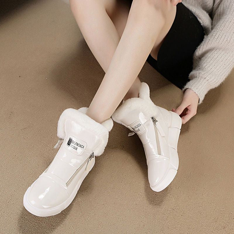 2020 Women's Winter Short Plush Snow Boots with Thick Sole