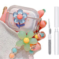 Xuyoz Compatible with Airpods Pro 1st/2nd Generation Case with Cleaning Kit Airpods pro 2 Case Cover Rugged Shockproof Airpod pro 2 Protective Case for Girl Women Compatible with Airpods pro 1st/2nd