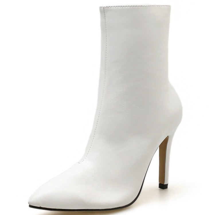 Crocodile Pattern Minimalist Ankle Boots for Women