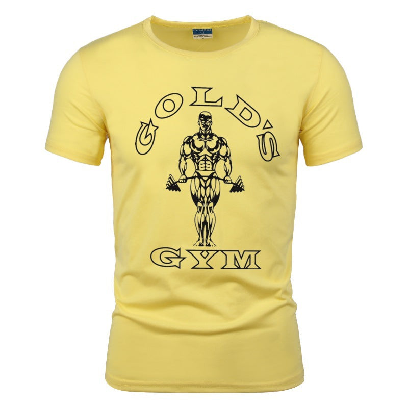 Men's Cotton Muscle Short Sleeve Gym Workout T-Shirt