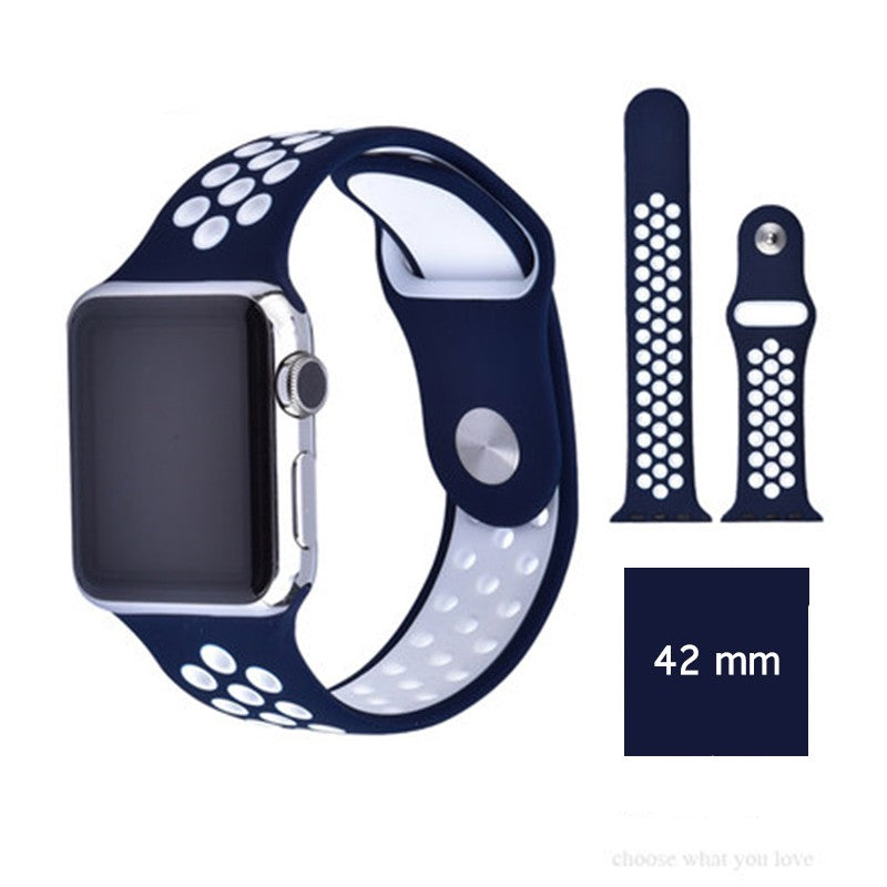 Silicone Two-Tone Band for Apple Watch