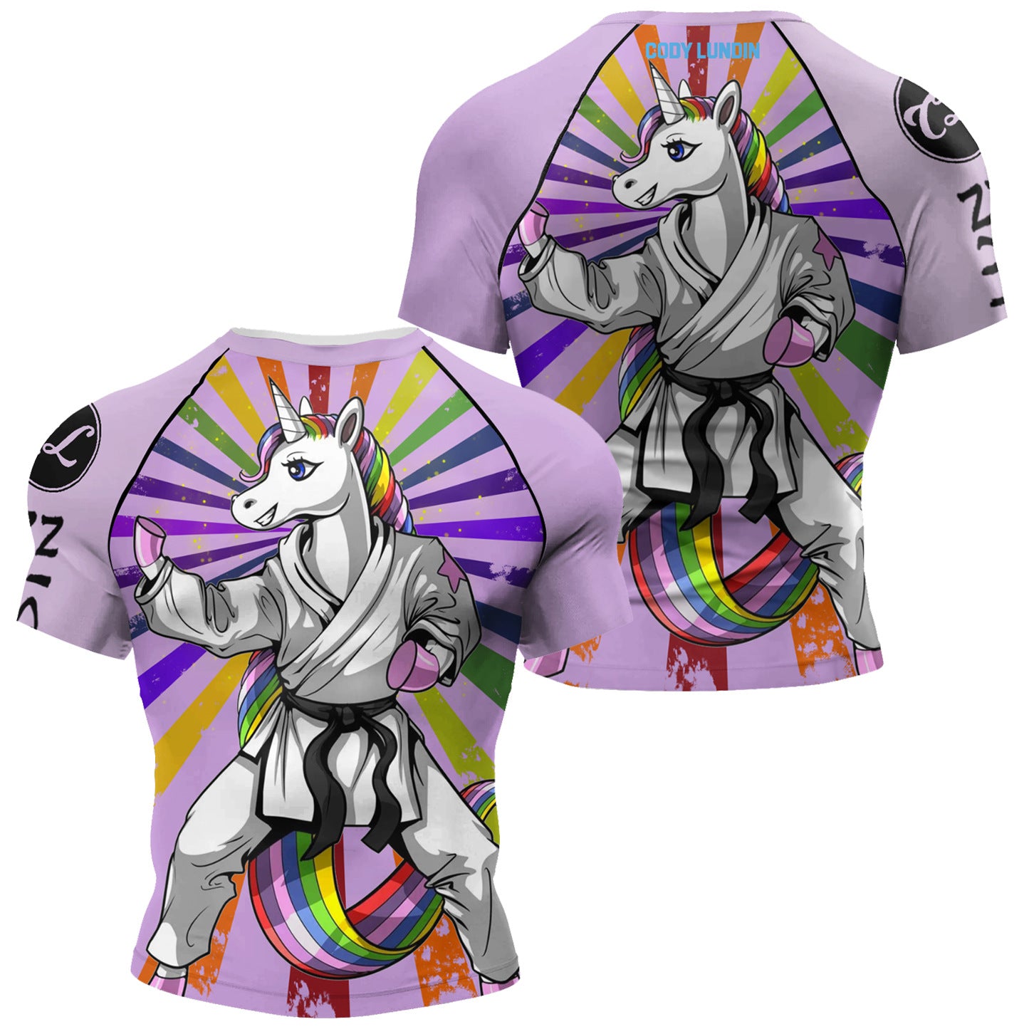 Men's 3D Digital Print Short Sleeve Athletic T-Shirt