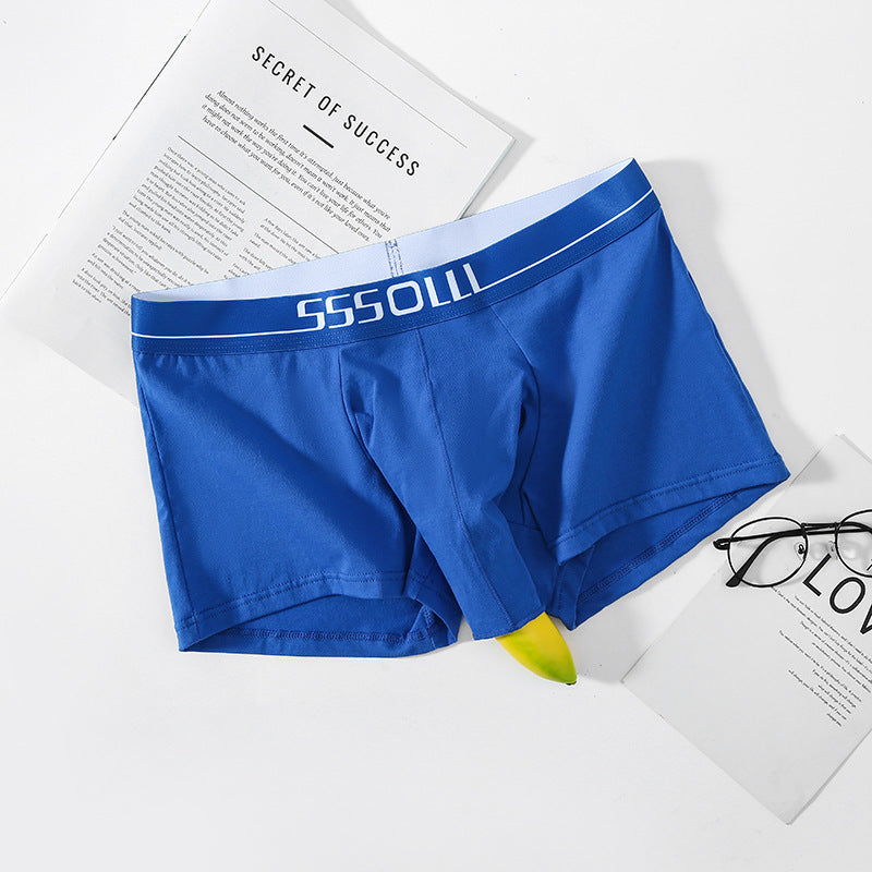 Comfortable Cotton Breathable Elastic Men's Boxer Shorts