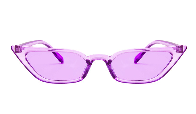 Cat Eye Sunglasses, Clear Lens Small Frame Shades