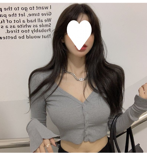 Sexy Off-Shoulder Button Long Sleeve Jumpsuit Top