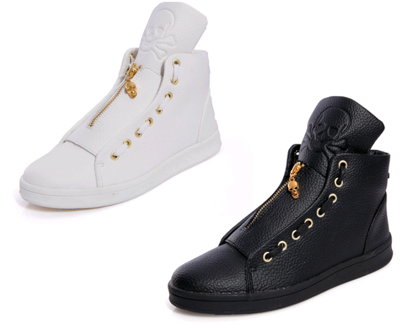2020 Men's High-Top Skull Sneakers - Stylish Casual Shoes