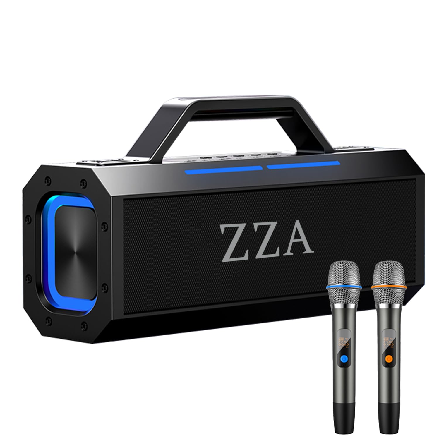 Portable Bluetooth Speakers 60W Peak Wireless Outdoor Speaker with Subwoofer Deep Bass 18000mah Power Bank IPX6 Waterproof3 Lighting Mode 100dB Loud Party Speakers for Camping Beach Garage