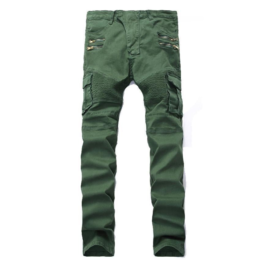 Men's Ripped Slim Fit Denim Jeans