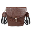 Trendy Crocodile Pattern Bucket Bag for Women