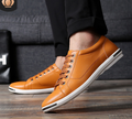 Men's Casual Sneakers - Stylish Breathable Lace-Up Shoes