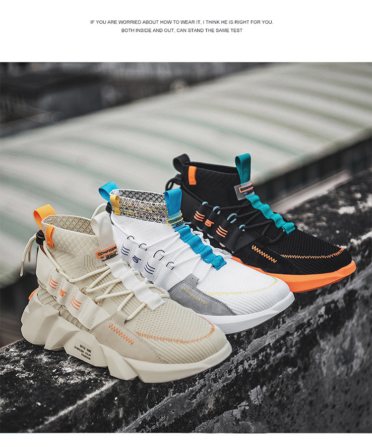 Men's High-Top Sock Sneakers - Stylish Summer 2020