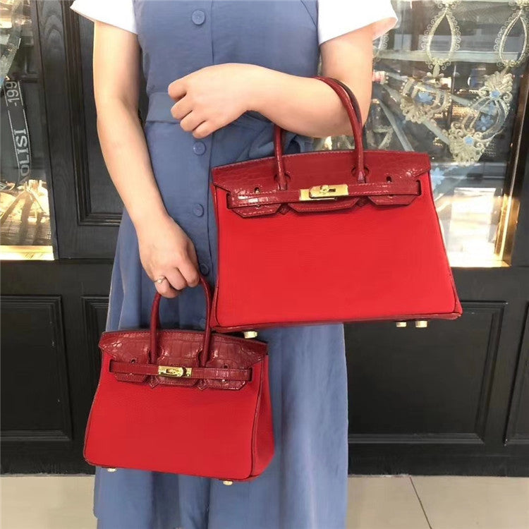 Crocodile Pattern Handheld and Shoulder Bag