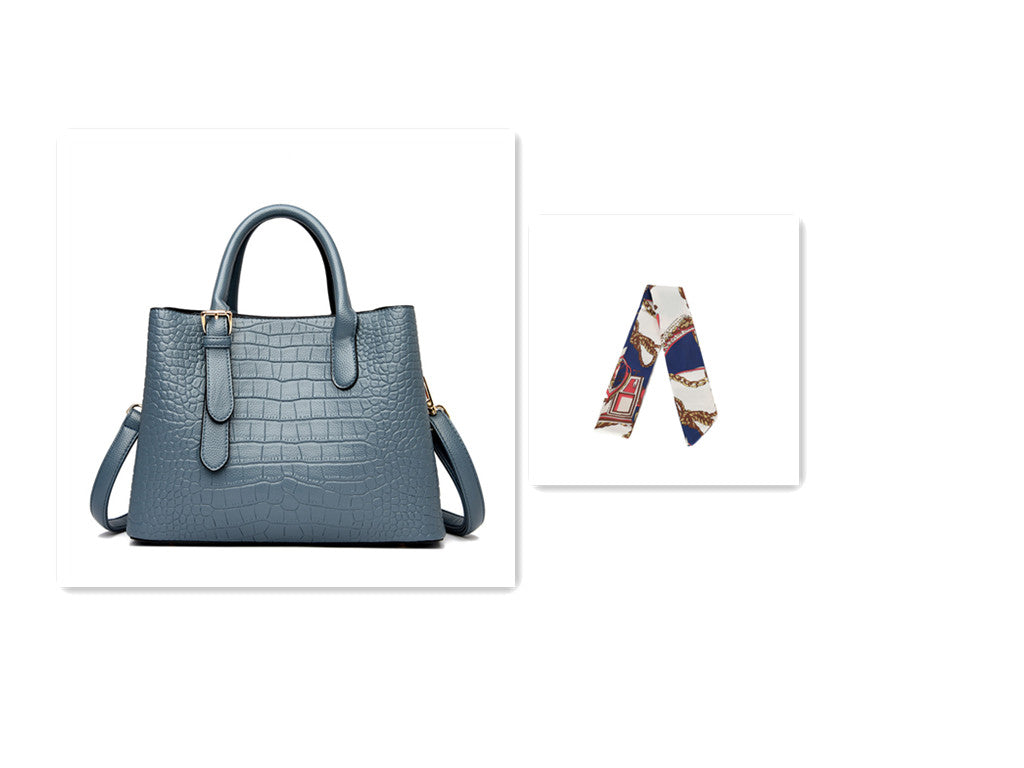 Crocodile Pattern Women's Fashion Handbag