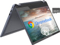 Lenovo Flex 3i 2-in-1 Chromebook for College Students15.6 Inch FHD Touchscreen Laptop Intel Celeron N4500 4GB RAM 64GB eMMC+128GB SD Card Intel UHD Graphics Chrome OS Abyss Blue PCM