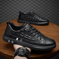 Trendy Breathable White Crocodile Pattern Men's Shoes