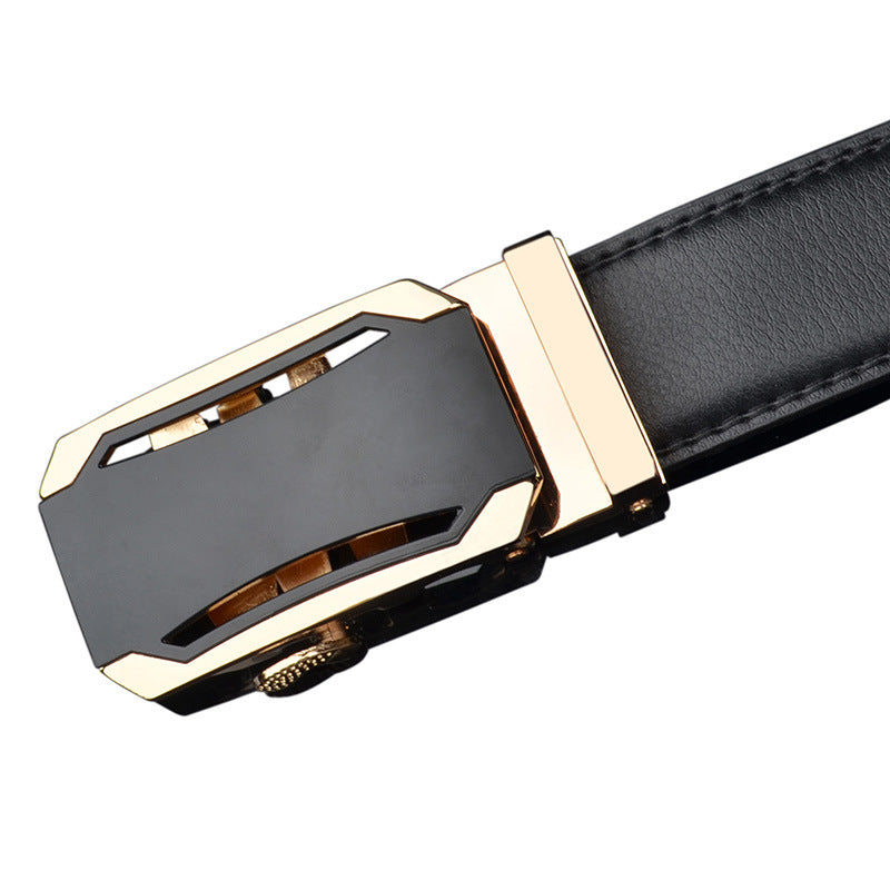 Men's Genuine Leather Automatic Buckle Belt (Wholesale)
