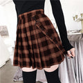 High Waist A-Line Pleated Skirt