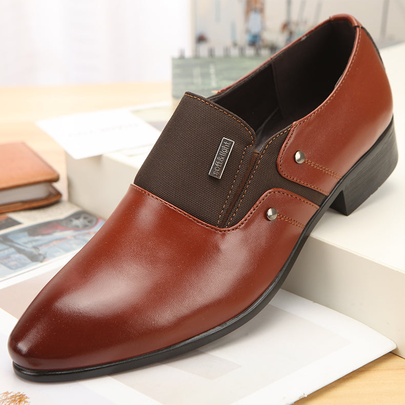 Men's Casual Pointed Toe Leather Fashion Shoes