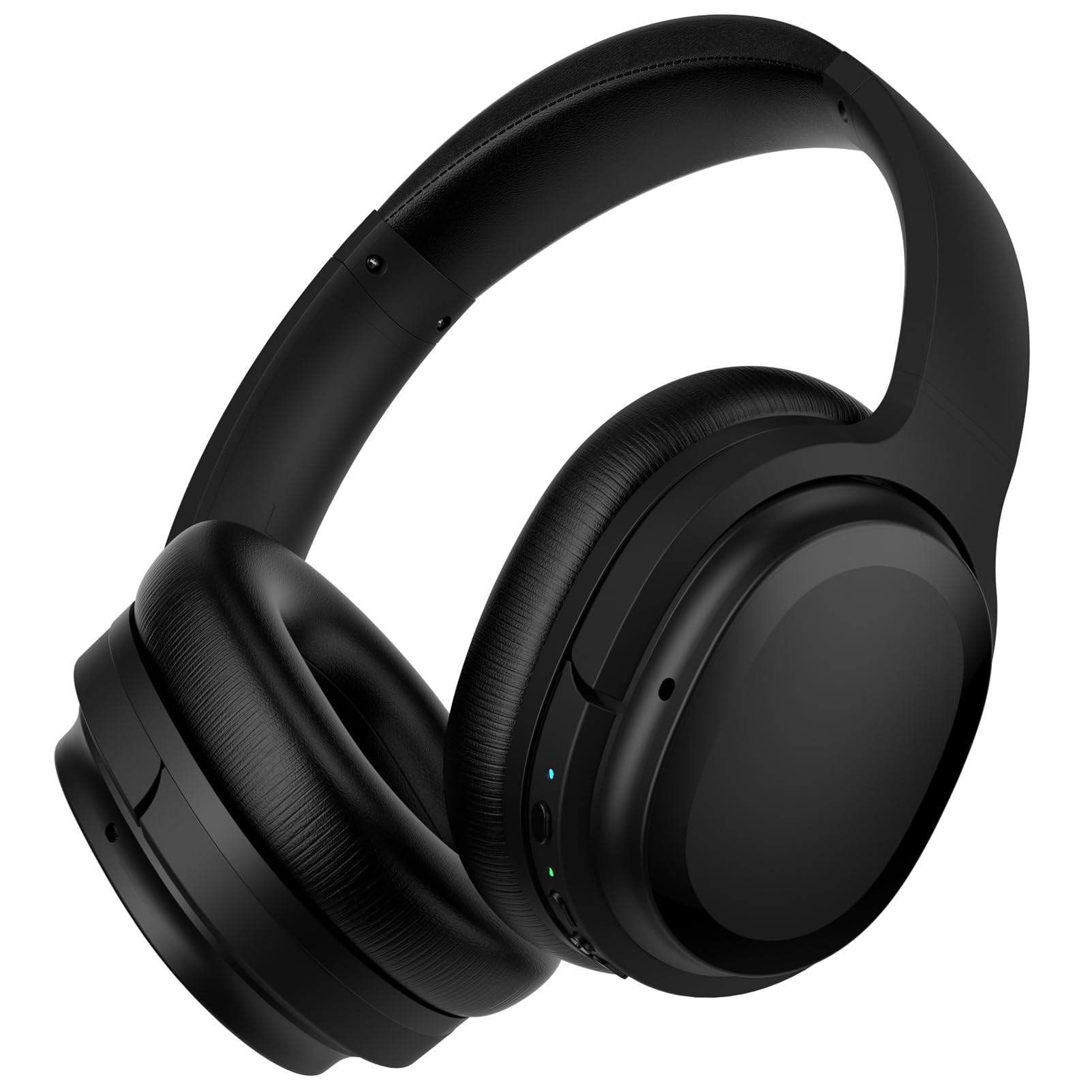 tapaxis Hybrid Active Noise Canceling Headphones Wireless Over Ear Bluetooth Headphones Hi-Fi Audio Deep Bass Comfortable Fit 30 Playtime for Home Office Travel Carbon Black