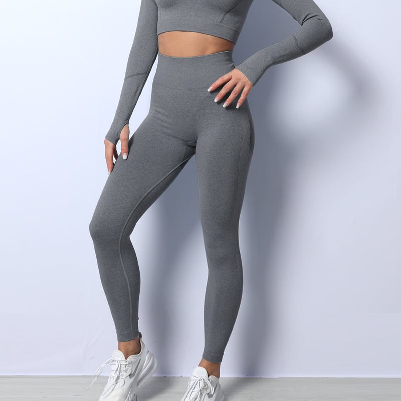 High Waist Elastic Peach Hip Yoga Pants for Women