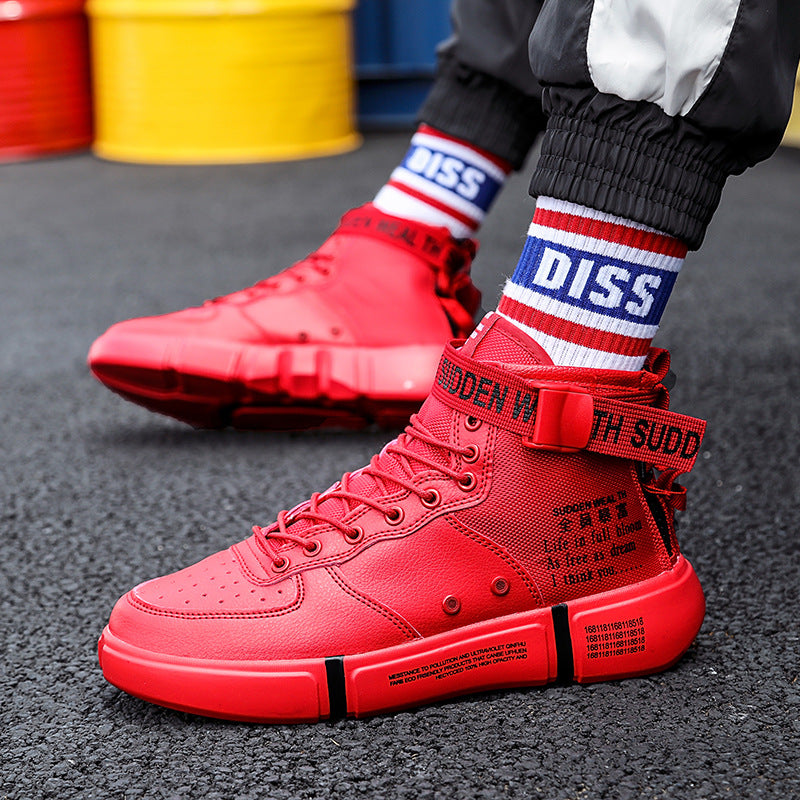 Men's Thick Sole High Top Casual Sneakers