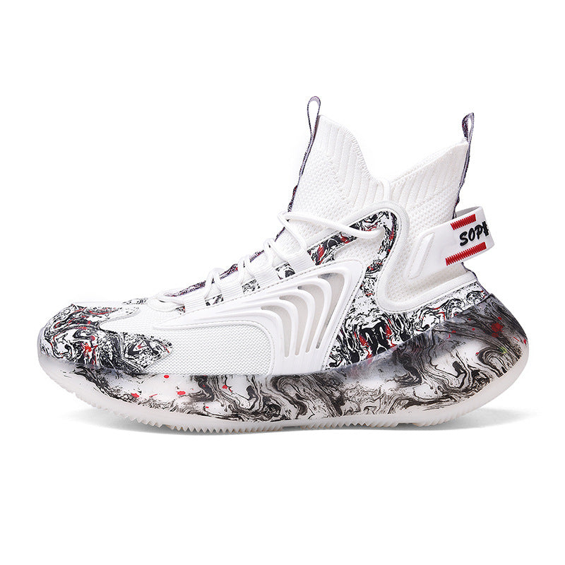 Men's Summer High-Top Breathable Basketball Shoes