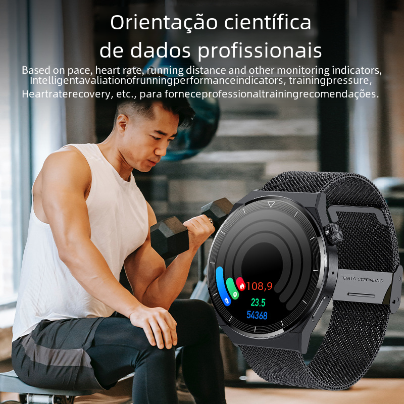 HK46 Smartwatch GT3 Pro with Bluetooth Calls and Music
