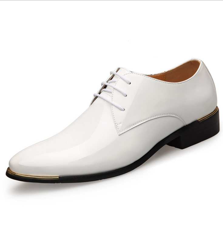 Men's Business Leather Shoes - Casual British Lace-Ups