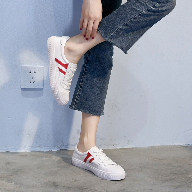 2020 Women's Leather Casual Lace-up Sneakers (Plus Size)
