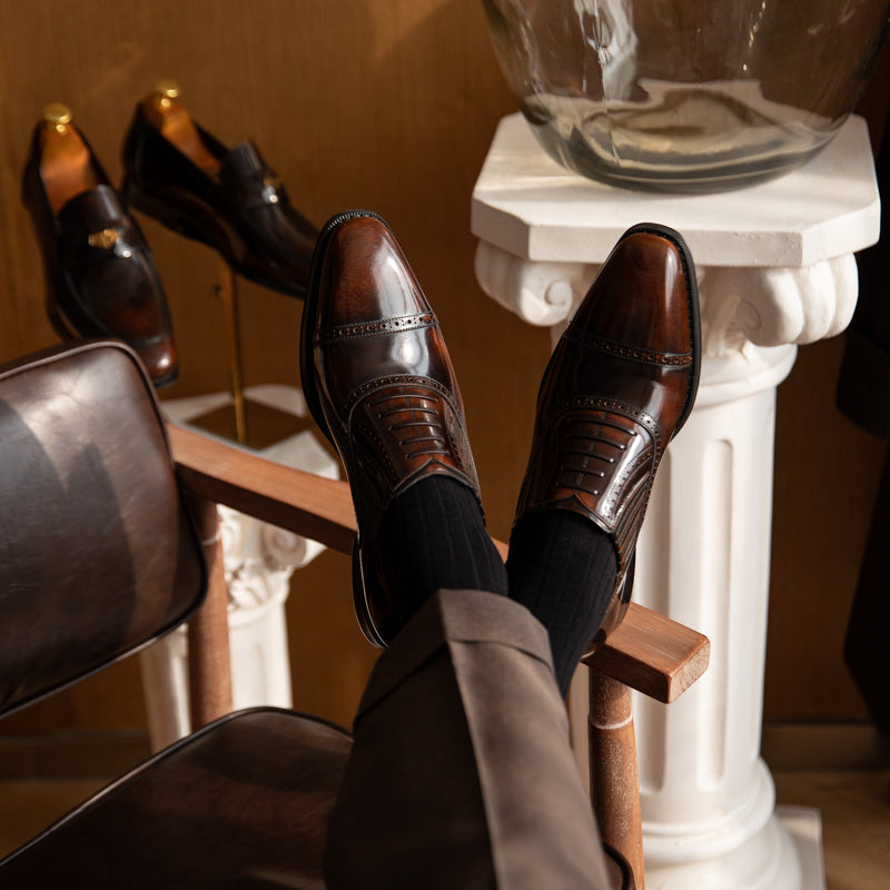 Gentleman Cowhide Formal Commuting Shoes