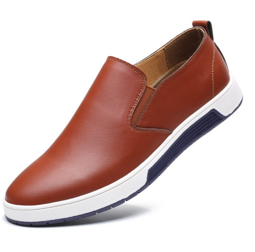 Men's Black Leather Business Formal Work Shoes