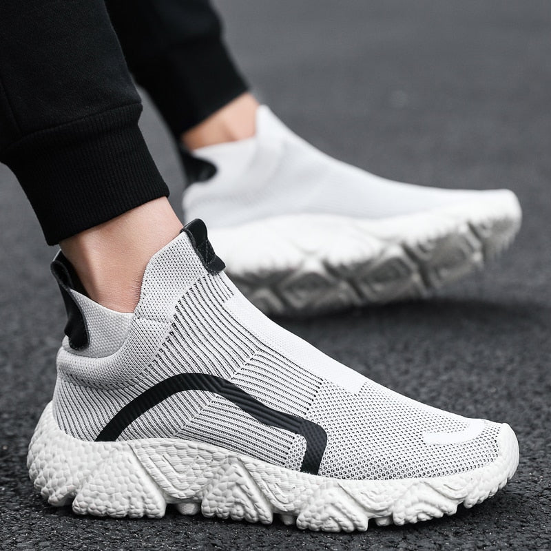 Breathable High-Top Men's Sneakers for Casual Wear