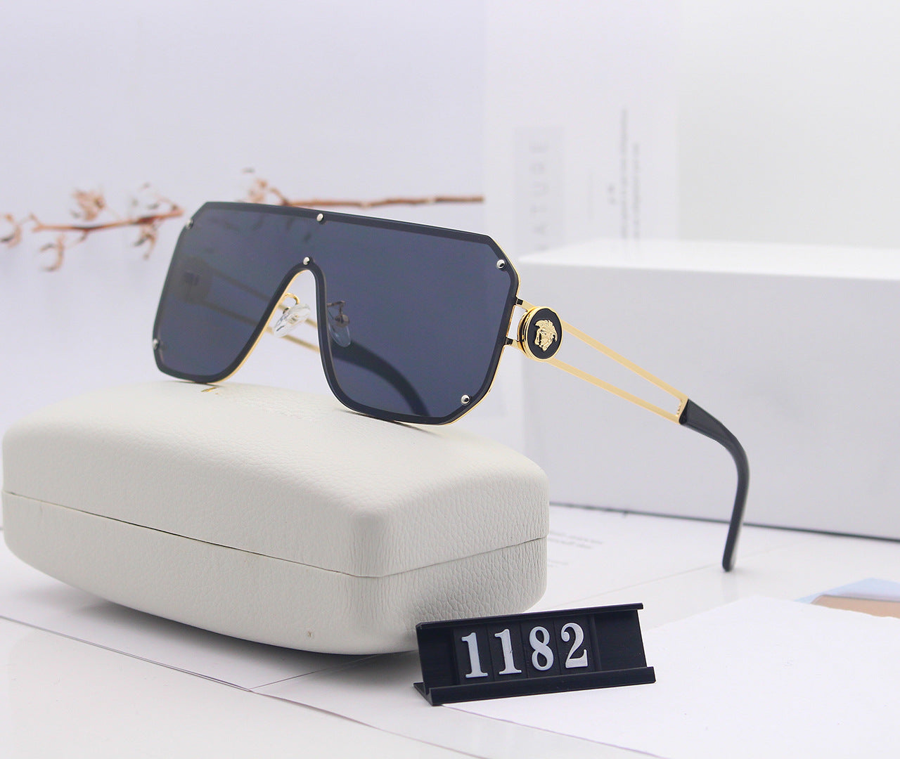 Fashionable Gradient Rimless Sunglasses for Adults