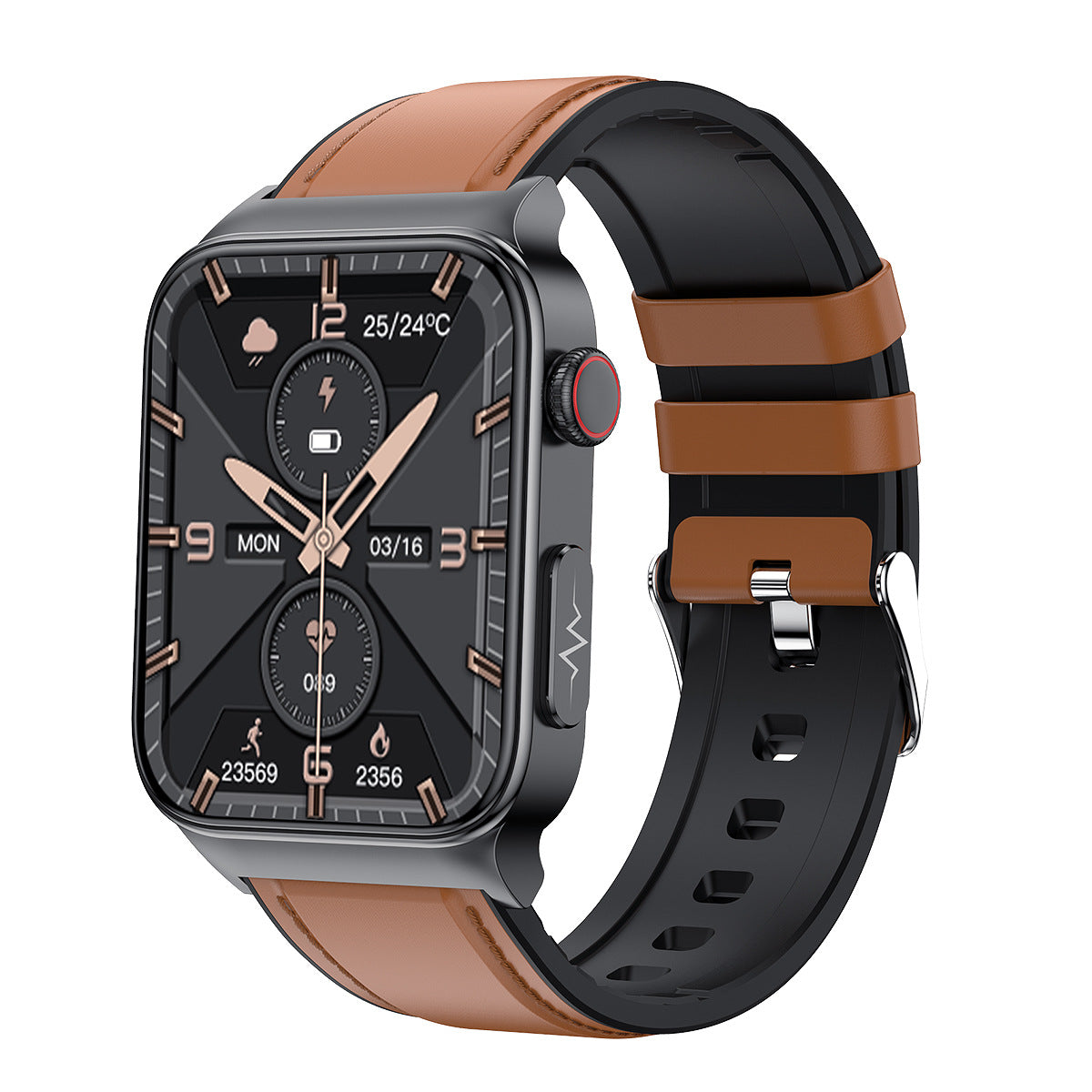 E500 Smart Watch with Heart Rate and Temperature Monitor