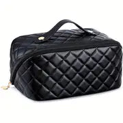 Large Capacity Portable PU Leather Travel Cosmetic Bag